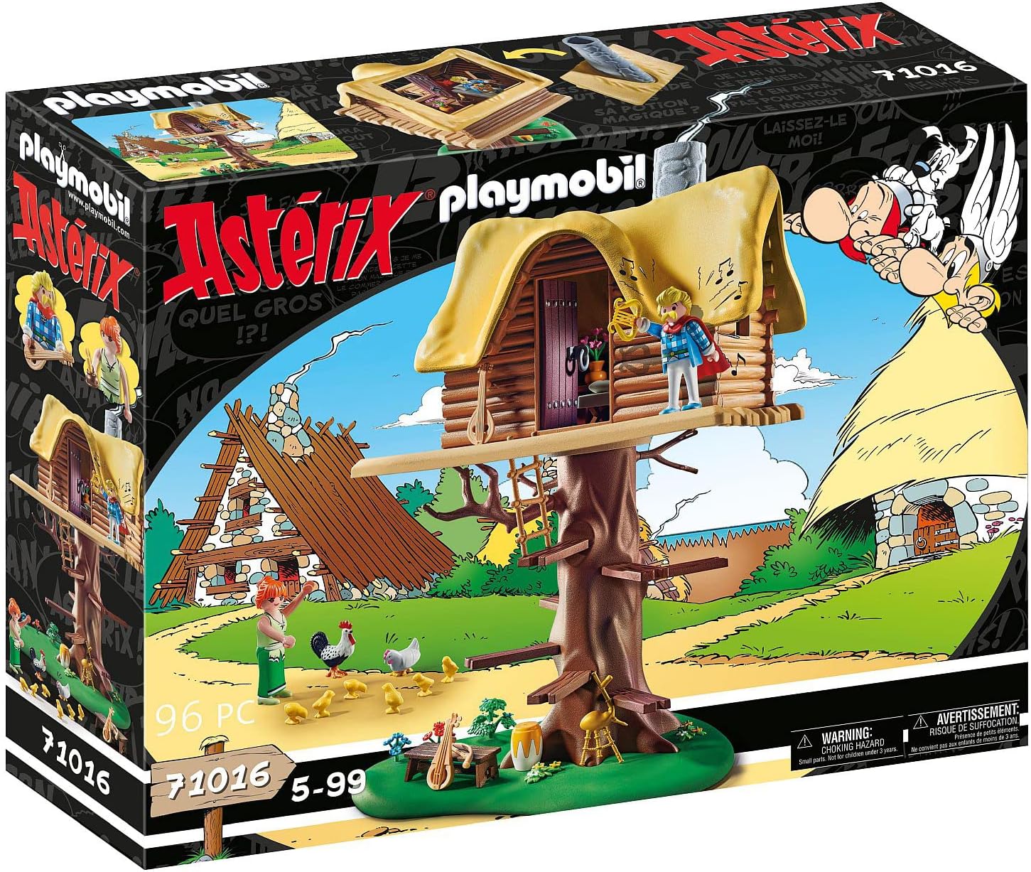 PLAYMOBIL Asterix 71016 Troubadix mit Baumhaus