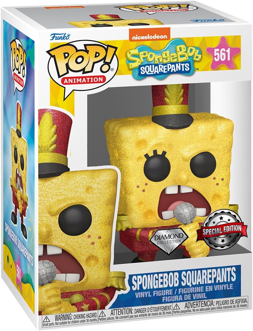 Spongebob Squarepants Funko Pop #561 Diamond Collection + T-Shirt (M) Neu 