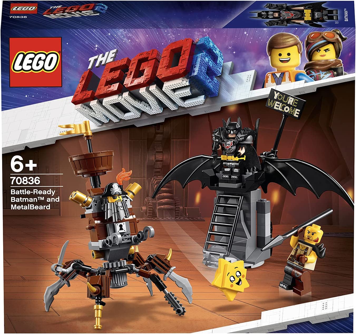 Lego 70836 Lego Movie Einsatzbereiter Batman und EisenBart