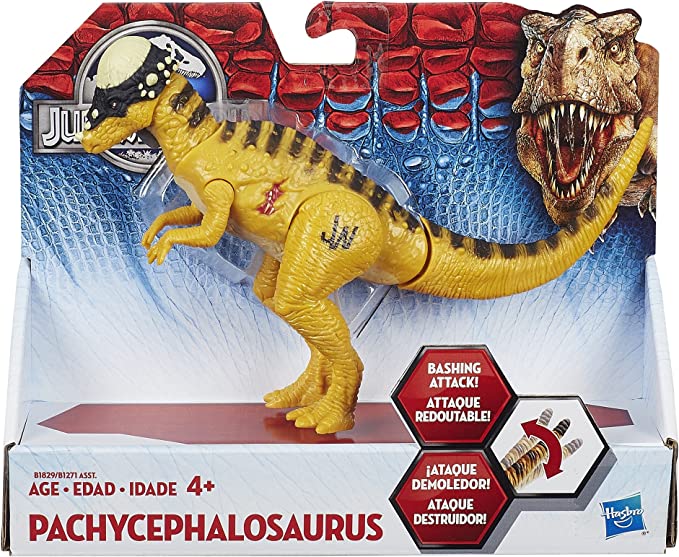 Hasbro B1829 – Jurassic World – Stoss-Action – Pachycephalosaurus Figur [UK Import]