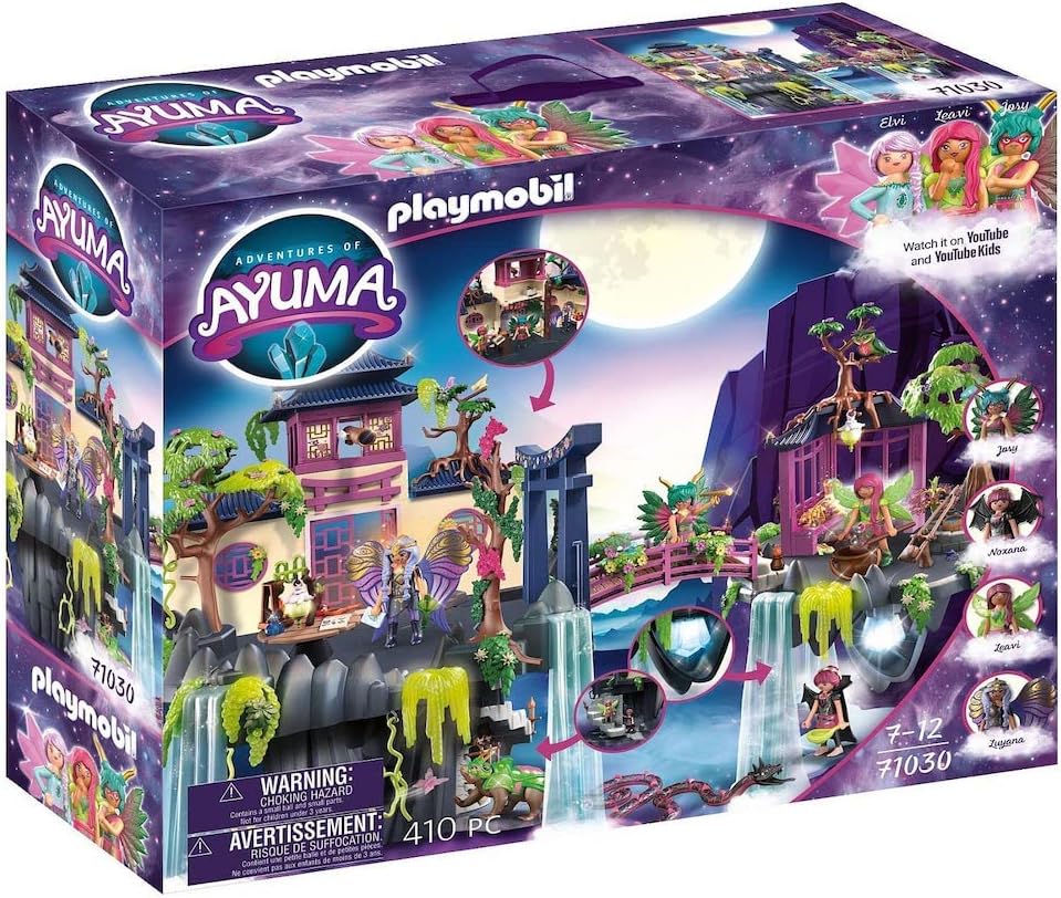 PLAYMOBIL Adventures of Ayuma 71030 Feen-Akademie, Inkl. Spielzeug-Feen mit beweglichen Feen-Flügeln