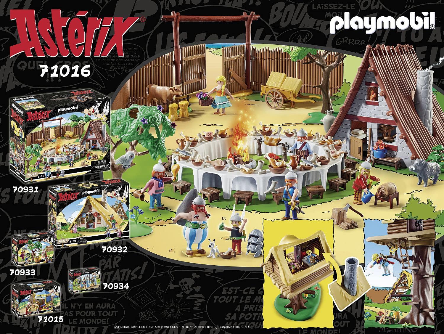 PLAYMOBIL Asterix 71016 Troubadix mit Baumhaus