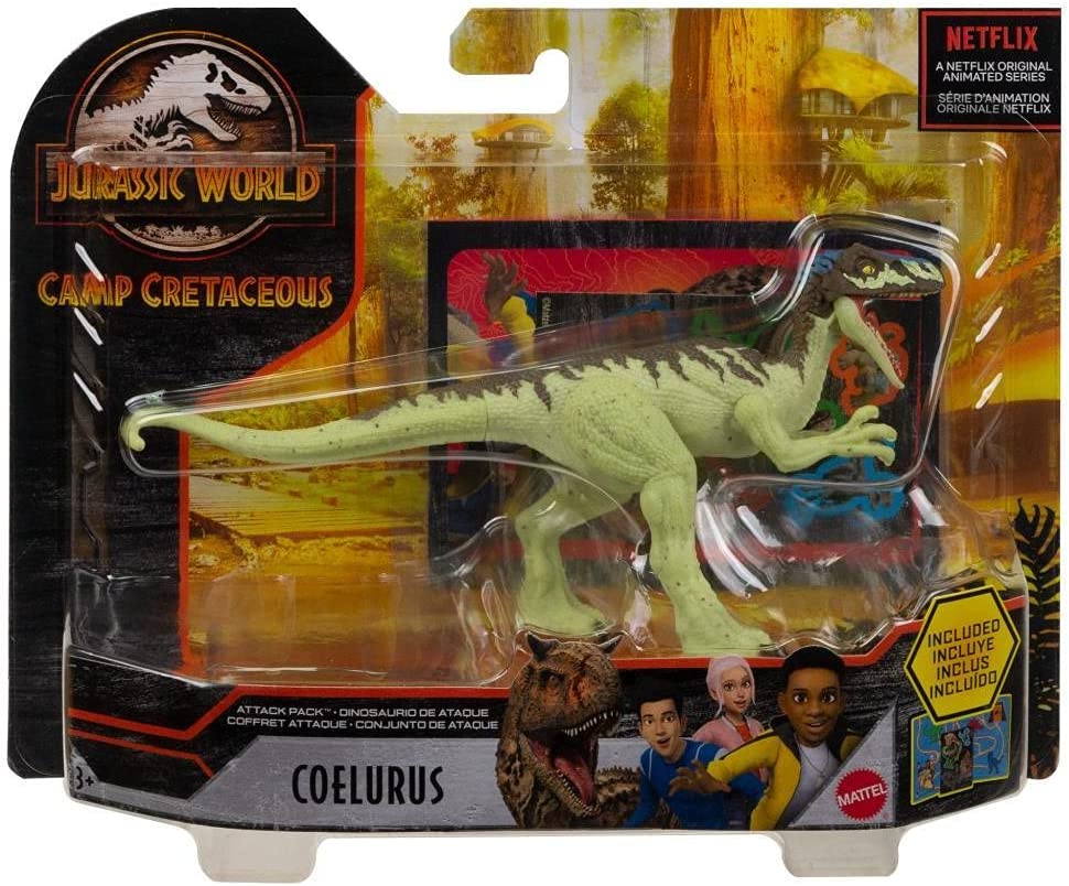 Jurassic World Attack Pack Coelurus Dinosaurier Figur