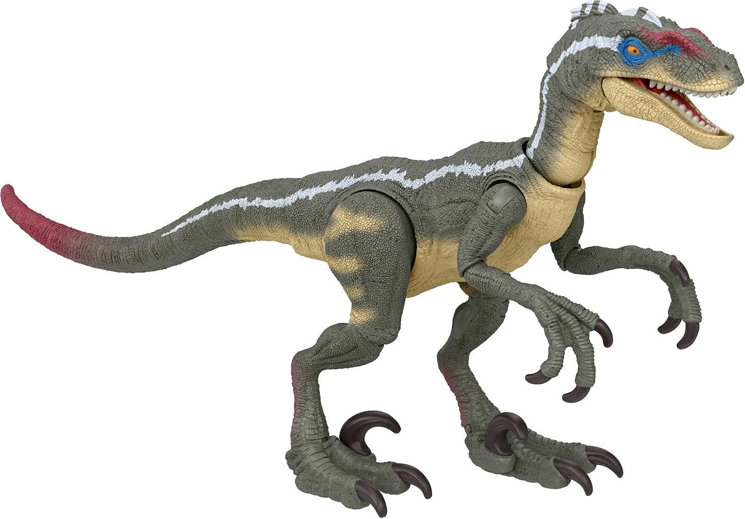 Jurassic World D Jurassic Park III Dinosaurier Figur männlicher Velociraptor Hammond Collection