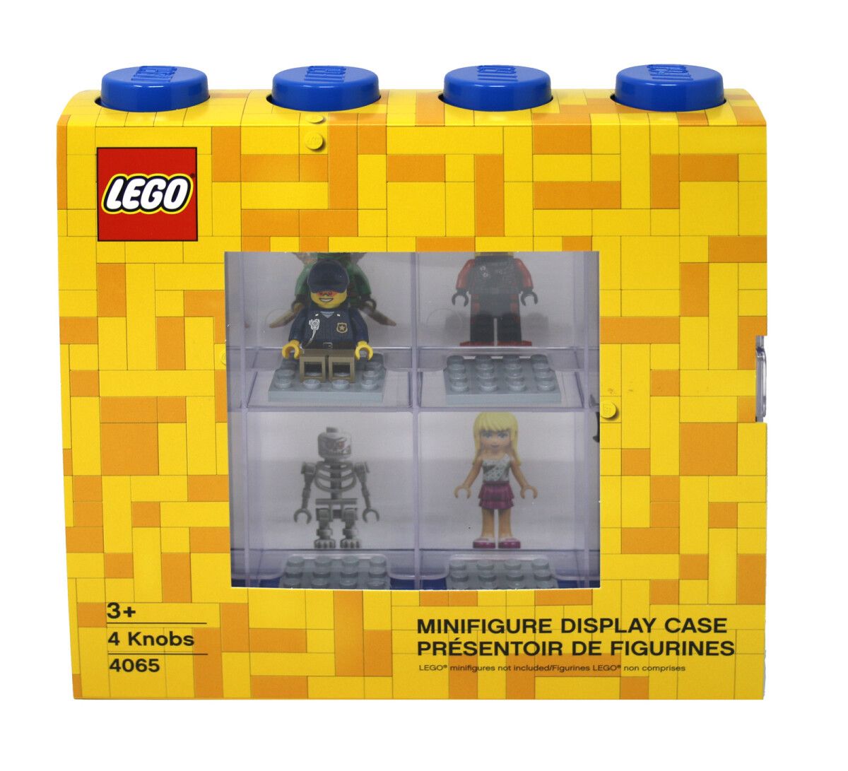Lego 4065 Vitrine BLAU - Sammelvitrine für 8 Minifiguren NEU OVP + 1 x Figur