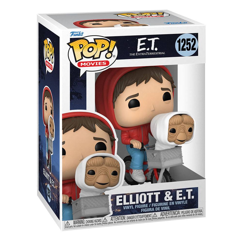 E.T. Der Außerirdische POP! Vinyl Figur Elliot w/ET in Bike Basket 9 cm