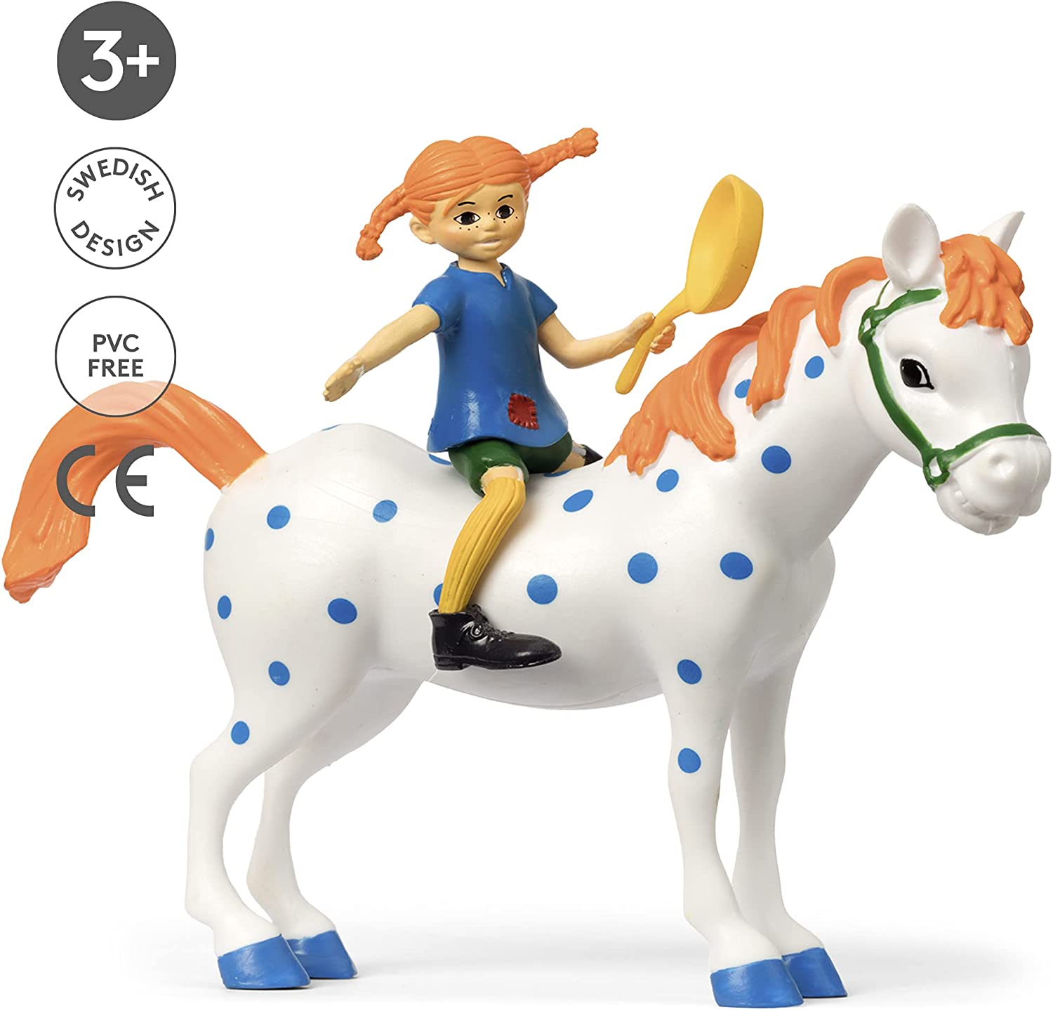 Pippi Langstrumpf Spielzeug Spielfiguren mit Pippi, Kleiner Onkel Pferd