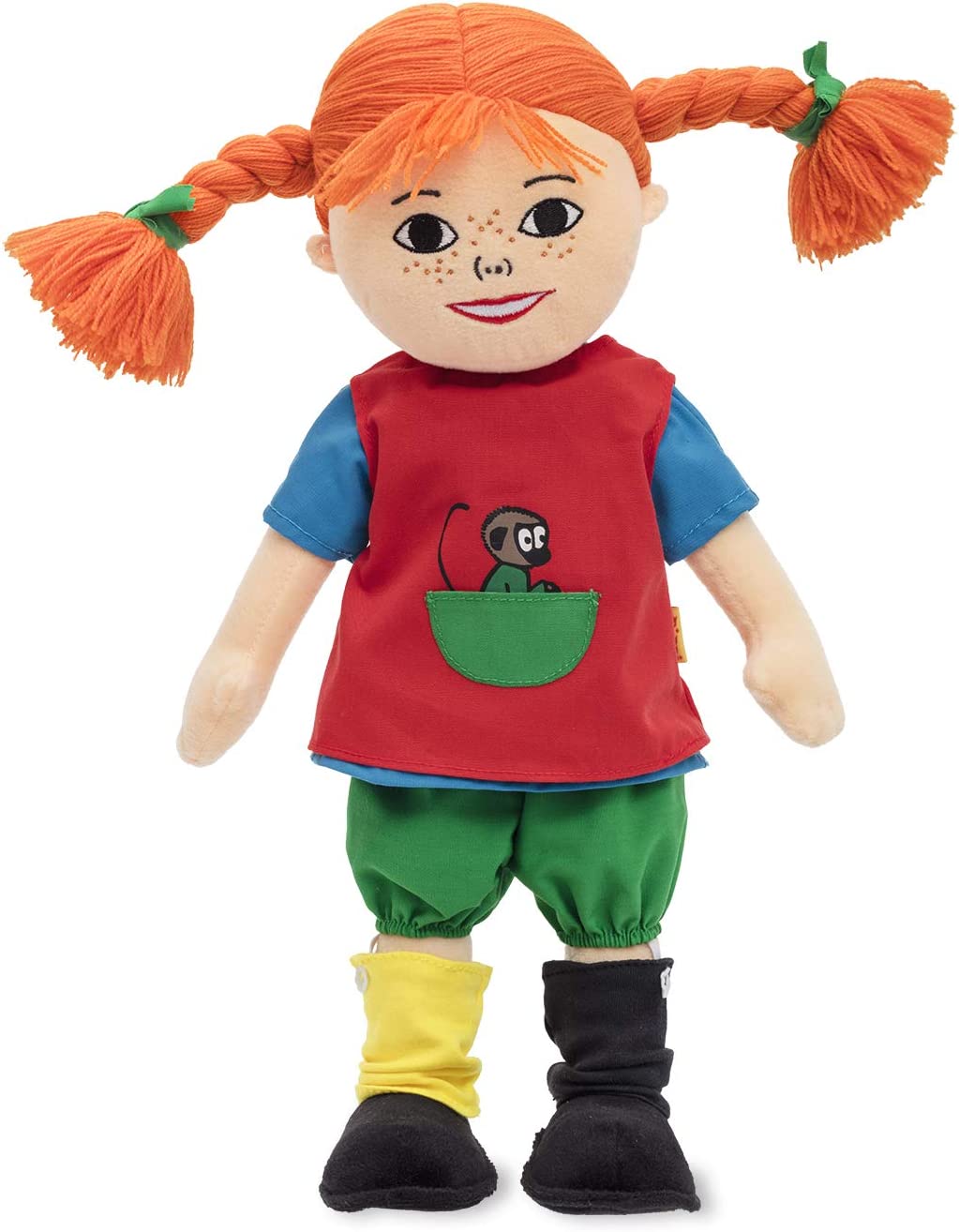 Pippi Langstrumpf sprechende Puppe 40 cm süße Stoff / Sprech Puppe