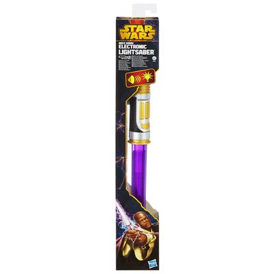 Hasbro - Star Wars elektronisches Lichtschwert Mace Windu
