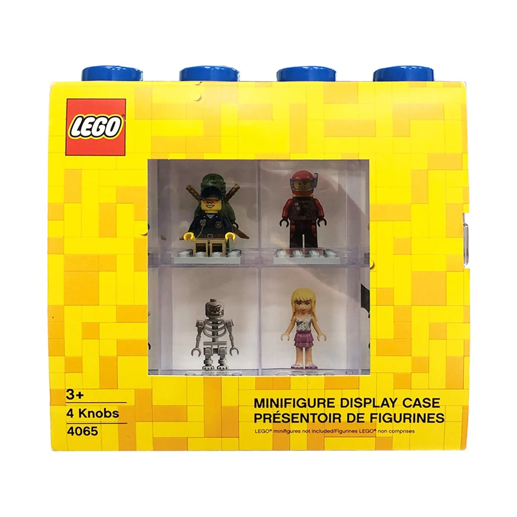 Lego 4065 Vitrine BLAU - Sammelvitrine für 8 Minifiguren NEU OVP + 1 x Figur