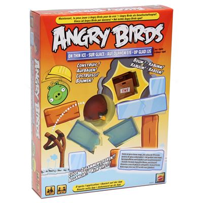 Angry Birds Tisch Brettspiel Hände auf dünnem Eis Mattel Spiele Neu X3029