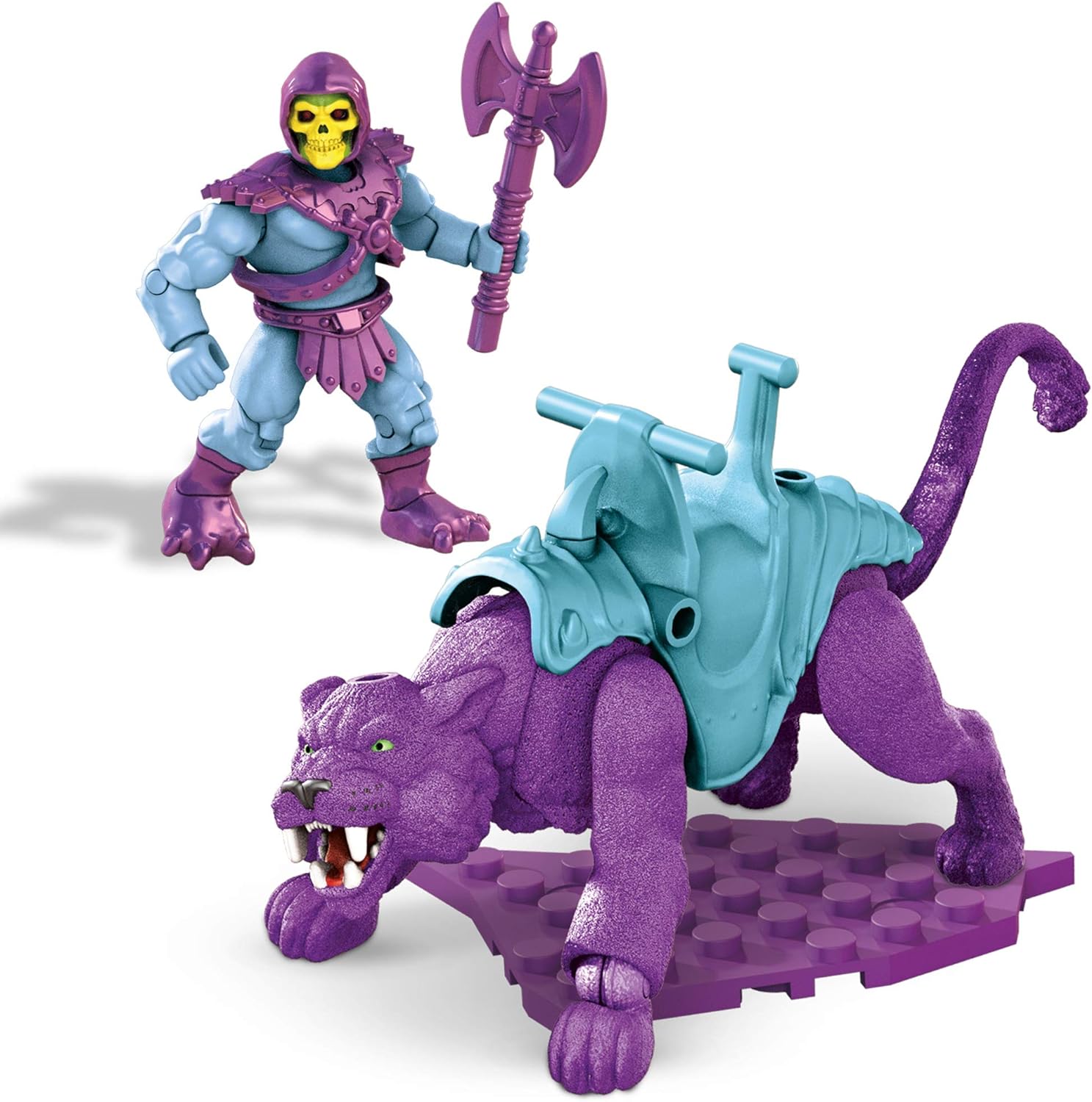 Skeletor & Panthor (flocked) Mega Construx Masters of Universe MOTU Bauset GVY17