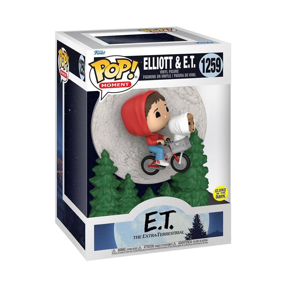 E.T. Der Außerirdische POP! Moment Vinyl Figur Elliot and ET Flying (GITD) 9 cm