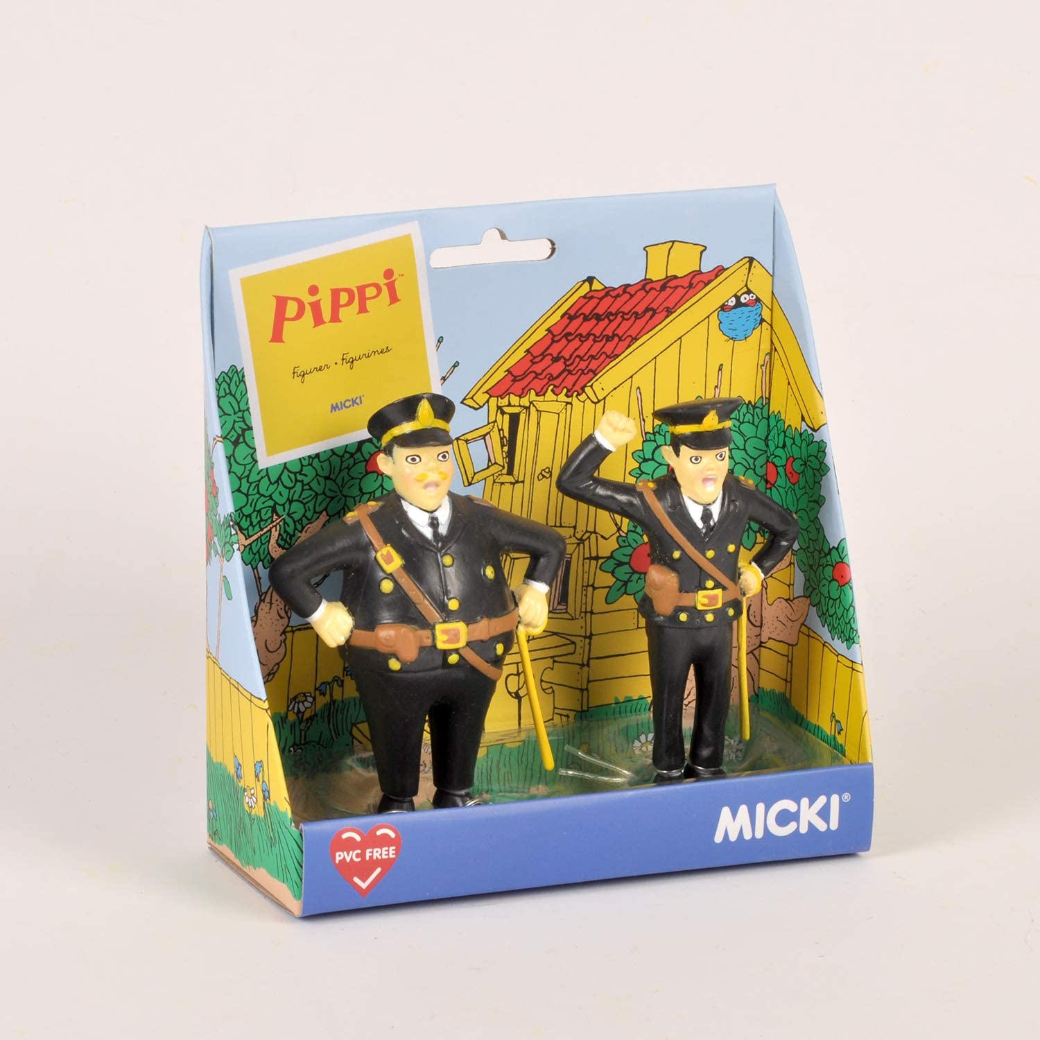 Mini Puppenhaus Figuren – Kunststoff Puppenhaus Zubehör – Pippi Langstrumpf Figuren für Mädchen und Jungen – Alter 3+, Größe 10 cm